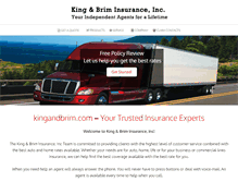 Tablet Screenshot of kingandbrim.com
